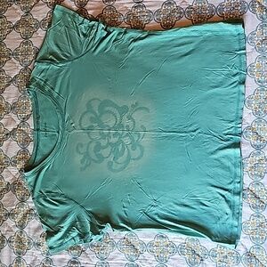 Caslon Women's Teal T-Shirt Size 1X